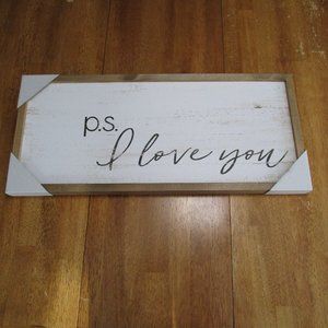 P.S. I Love You Wall Decor NWT